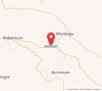 Map of Ashton, Western Cape