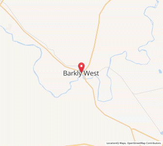 Map of Barkly West, Northern Cape