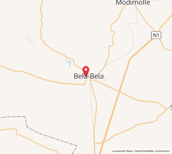 Map of Bela Bela, Limpopo