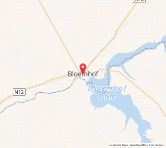 Map of Bloemhof, North-West