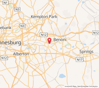 Map of Boksburg, Gauteng