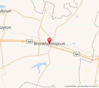 Map of Bronkhorstspruit, Gauteng