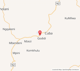 Map of Butterworth, Eastern Cape
