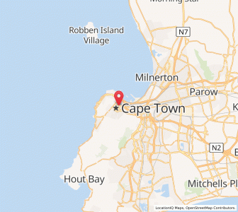 Map of Cape Town, Western Cape
