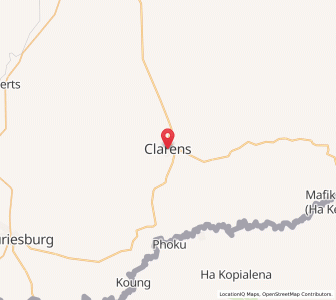 Map of Clarens, Free State