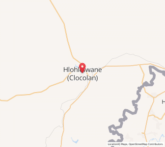 Map of Clocolan, Free State