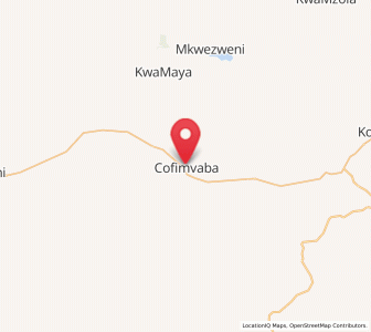 Map of Cofimvaba, Eastern Cape