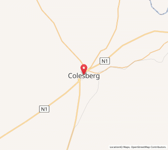 Map of Colesberg, Northern Cape