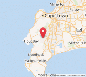 Map of Constantia, Western Cape