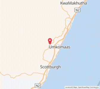 Map of Craigieburn, KwaZulu-Natal