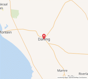 Map of Darling, Western Cape