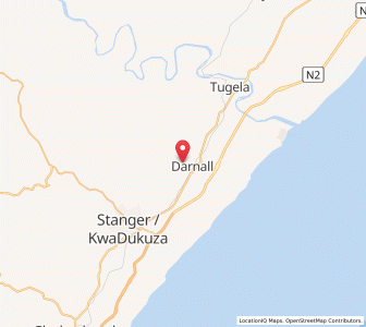 Map of Darnall, KwaZulu-Natal
