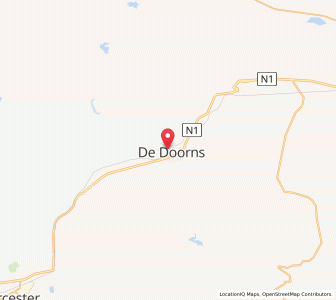 Map of De Doorns, Western Cape