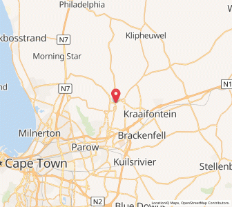 Map of Durbanville, Western Cape