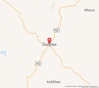 Map of Dutywa, Eastern Cape