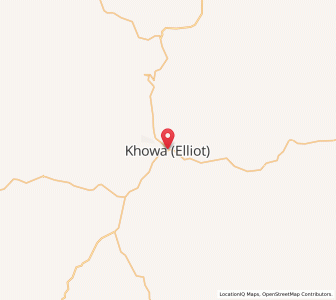 Map of Elliot, Eastern Cape