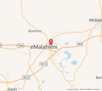 Map of Emalahleni, Mpumalanga