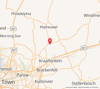 Map of Fisantekraal, Western Cape