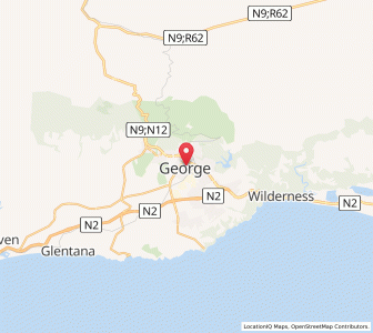 Map of George, Western Cape