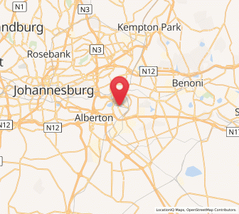 Map of Germiston, Gauteng