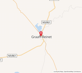 Map of Graaff-Reinet, Eastern Cape