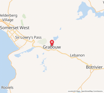 Map of Grabouw, Western Cape