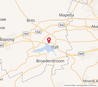 Map of Hartbeespoort, North-West