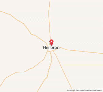 Map of Heilbron, Free State