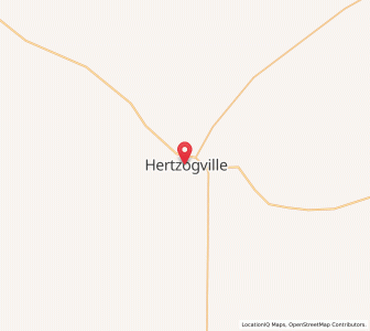 Map of Hertzogville, Free State
