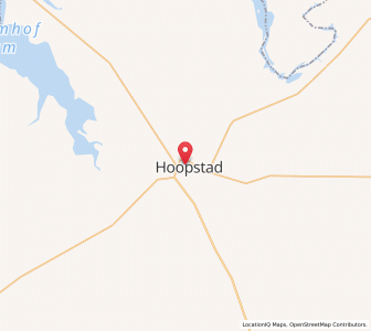 Map of Hoopstad, Free State