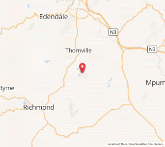 Map of Hopewell, KwaZulu-Natal