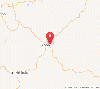 Map of Ixopo, KwaZulu-Natal