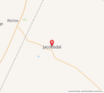 Map of Jacobsdal, Free State