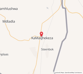 Map of Kamaqhekeza, Mpumalanga