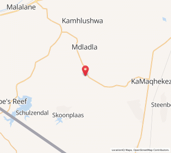 Map of Kamhlushwa, Mpumalanga