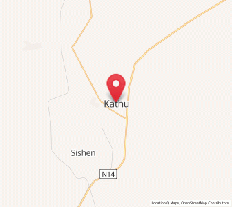 Map of Kathu, Northern Cape