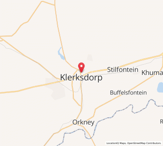 Map of Klerksdorp, North-West