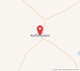 Map of Koffiefontein, Free State