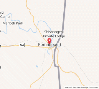 Map of Komatipoort, Mpumalanga