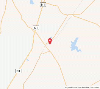 Map of Koppies, Free State