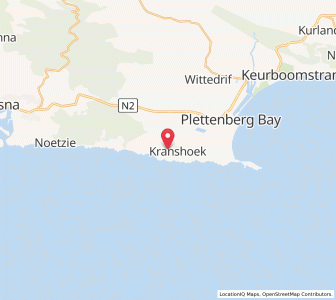 Map of Kranshoek, Western Cape