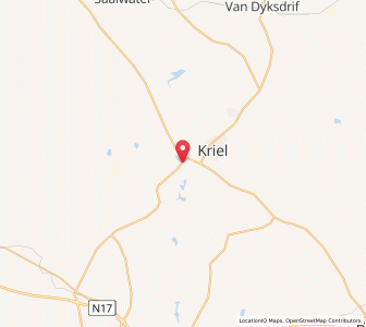 Map of Kriel, Mpumalanga