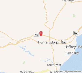 Map of Kruisfontein, Eastern Cape
