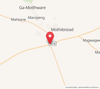 Map of Kuruman, Northern Cape