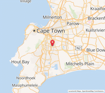 Map of Lansdowne, Western Cape