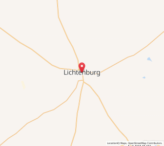 Map of Lichtenburg, North-West