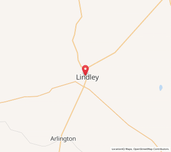 Map of Lindley, Free State