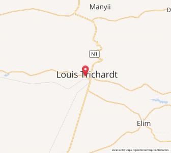 Map of Louis Trichardt, Limpopo
