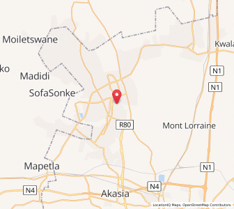 Map of Mabopane, Gauteng