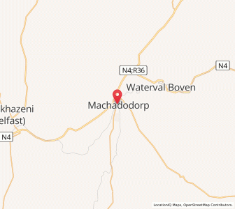 Map of Machadodorp, Mpumalanga